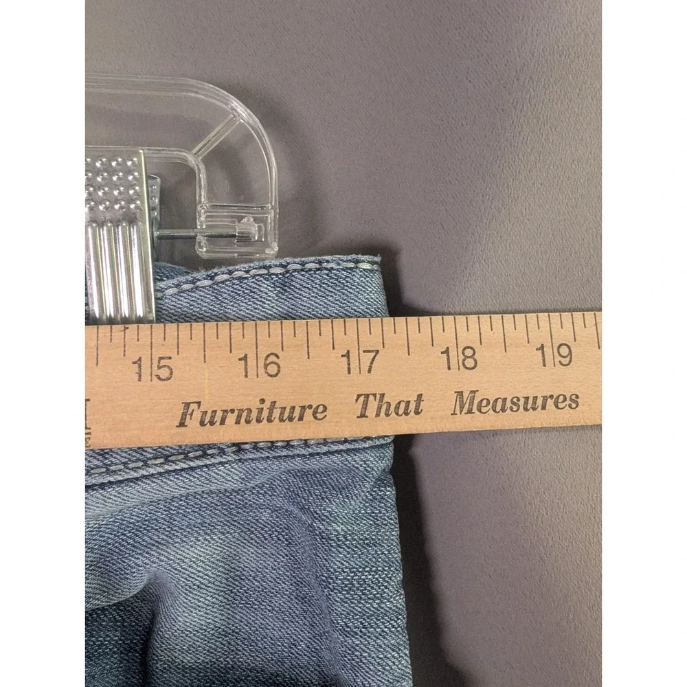 Silver Jeans Zac Mens 34x32 Light Wash Relaxed Fit Distressed Western‎